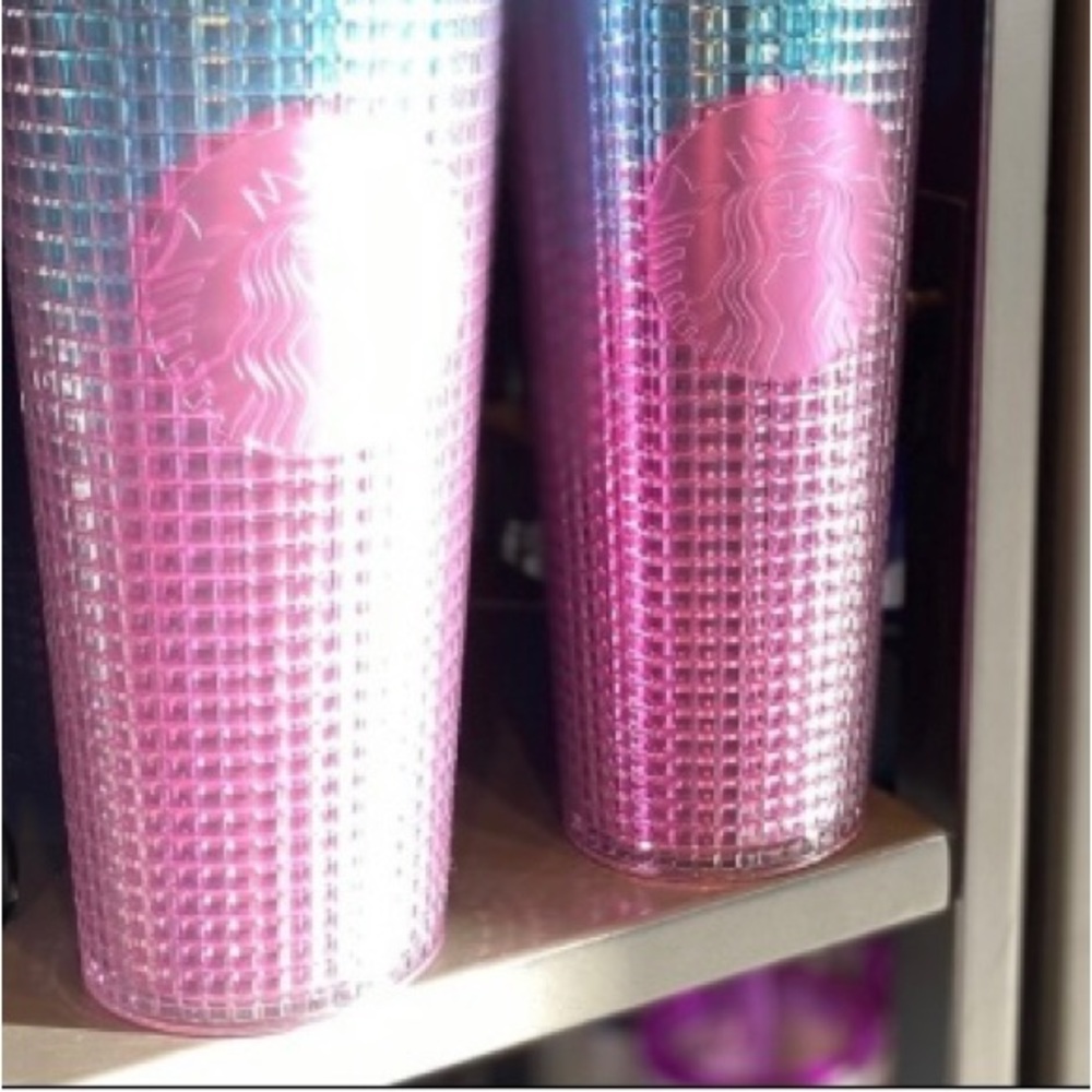 1 Starbucks 2021 Summer Pink & Blue 24oz Studded Venti Tumbler - Picture 8 of 9